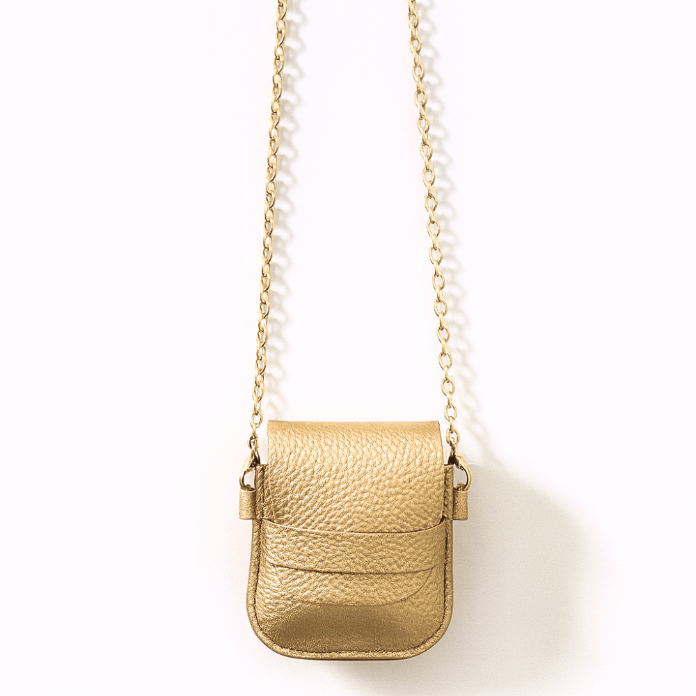 Gold moodzee charm bag