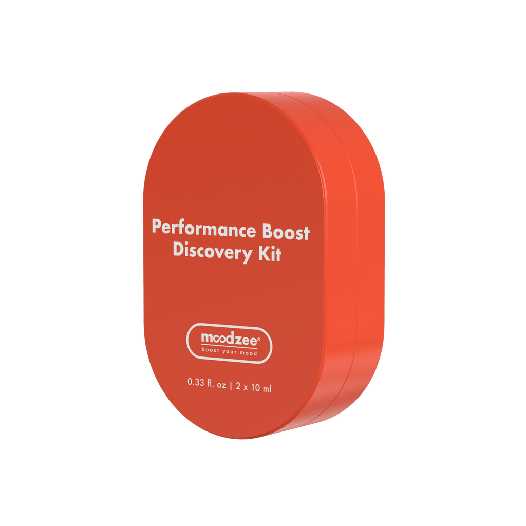 Moodzee Performance Duo gift set in red oval box
