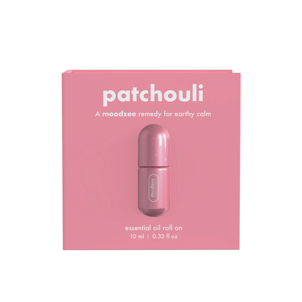 Patchouli Moodzee packaging box, closed